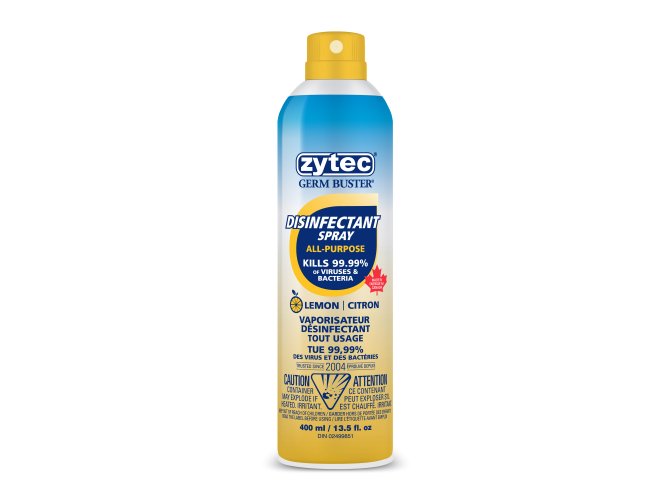 Zytec Germ Buster Lemon Scented AllPurpose Disinfectant Spray